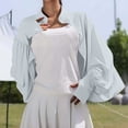 thumbnail image 4 of Cekizud Jackets for Women Lightweight Ice Silk Breathable Sun Protective Cardigan Coat Comfy Hoodless, 4 of 6