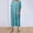 🔥 Sky Blue, variant on Sentmoon Linen Maxi Dress Wedding Short Sleeve V Neck Dress for Women Solid Color Breathable Regular Fit Vacation Dresses for Women Hawaii for Work and Office M
