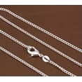 thumbnail image 2 of RSAMD Wholesale 5PCS 16-30" Fashion Jewelry Lot 925 Silver Flat Curb Chain Necklaces-24, 2 of 4