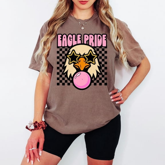 Eagle Mascot T-Shirt: Vintage School Spirit Tee All Size S-5Xl
