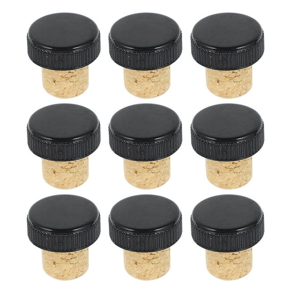 HEMOTON Black Synthetic Wine Bottle Corks with TShaped Design for Secure Sealing and Flavor Preservation 24 Pieces
