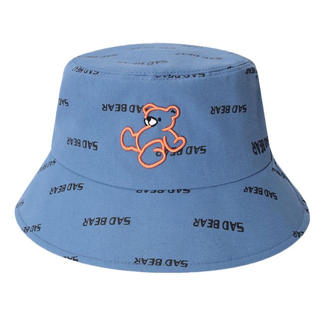 54-58cm sombrero de circunferencia sombrero de verano mujer bordado oso pescador sombrero sombrilla lavabo sombrero protector solar al aire libre sombrero MFZFUKR BST3054648-4