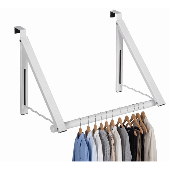Multi-Purpose Door Hanger, Heavy-Duty Non-Slip Door Hook, Practical Home Organizer for Bedroom Bathroom Closet Storage Decor(White)