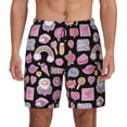 thumbnail image 2 of Picia Elements pattern Mens Swim Trunks with Compression Liner Stretch Beach Shorts Quick Dry with Zipper Pockets No-Chafing Board Shorts-XX-Large, 2 of 9