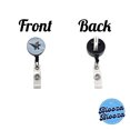 thumbnail image 3 of F-35 Plane Afterburners Streaking Through Sky Retractable Reel ID Badge Key Card Name Tag Holder with Clip, 3 of 7