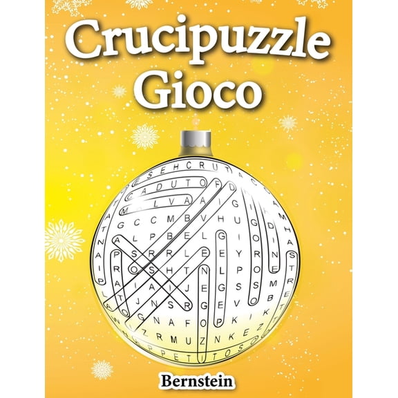 Crucipuzzle gioco: 200 Parole intrecciate - Con soluzioni & caratteri grandi (Edizione Natalizia) (Paperback)