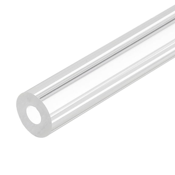 Uxcell Clear Rigid Acrylic Pipe 6mm ID x 15mm OD x 305mm Round Tube Tubing for Water