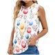 thumbnail image 1 of Tops de Ajuste Suelto para las Mujeres de Moda Impresa con Capucha sin Mangas, Poliéster, 1 of 5