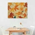 thumbnail image 2 of Autua Orange Leaves Wall Art Canvas for Living Room Bedroom Home Office Wall Decor 20x16in, 2 of 6