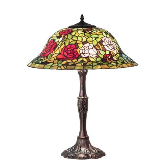 26" High Tiffany Rosebush Table Lamp