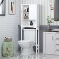 thumbnail image 2 of Spirich Bathroom Storage Cabinet Over Toilet, White Organizer Shelf, 2 of 5