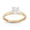 yellow, variant on 10k gold solitaire cubic zirconia ring