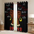thumbnail image 2 of Castle Fairy Black Blackout Curtains Set of 2 (52x84 Each),Old Fashion Window Curtains, 2 of 6