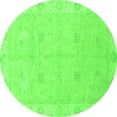 thumbnail image 1 of Ahgly Company Indoor Round Oriental Green Traditional Area Rugs, 7' Round, 1 of 4