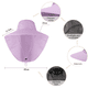 thumbnail image 2 of Gorro de pesca con solapa para cubrir el cuello, gorra de béisbol con solapa para senderismo, Safari, hombres UPF50+, 2 of 5