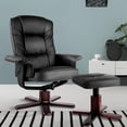 thumbnail image 6 of Artiss PU Leather Wood Armchair Recliner - Black, 6 of 11