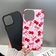 thumbnail image 2 of Branple Compatible Con Iphone 14 Pro Max Caso Lindo Patrón De Lazo De Cereza Rosa Con Tpu Suave Delgado A Prueba De Golpes Y Cubierta Protectora De Pc Dura Para Mujer Diseñado Para Iphone 14 Pro Max C, 2 of 5