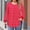 Red, variant on Womens Plus Size Tops Long Sleeve Shirts Crew Neck Flowy Tunic Fall Casual Loose Blouse 1X-5X
