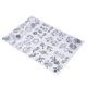 thumbnail image 1 of Kit de hojas de plástico termorretráctil, fácil de usar, material BOPS, varios patrones, multiusos para decoraciones para manualidades, llaveros (serie Plant JS-86 (8 piezas/paquete), 1 of 14