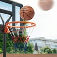 thumbnail image 2 of Topbuy 18" Standard Basketball Rim Replacement for Most Backboards Shock-absorbing Springs & Weather-resistant Net Orange, 2 of 9