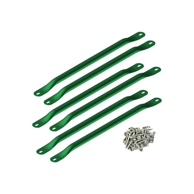 Swing-N-Slide WS 4564 Metal Monkey Bars with Six 21.5" Metal Rungs with Hardware, Green