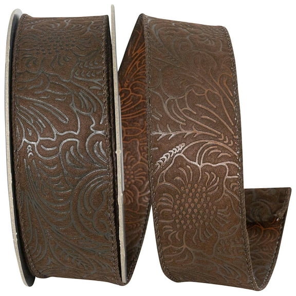 Reliant Ribbon - 94459W-092-09F, Ribbon, Brown, 1-1/2 Inch, 10 Yards