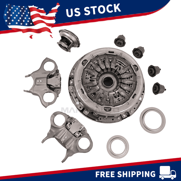 Transmission Dual Clutch Fork Kit 6DCT250 DPS6 for 2012-2019 Ford Focus Fiesta B-MAX EcoSport Clutch Fork Assembly Kit