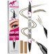 thumbnail image 1 of Bolígrafo para cejas iMethod Curved 2 en 1, doble punta, marrón, dura 24 horas, 1 of 7