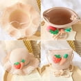 thumbnail image 4 of Summer Girls Wide Brim Sun Hat or Straw Diagonal Bag,with Carrot and Strawberry Garnish, 4 of 4
