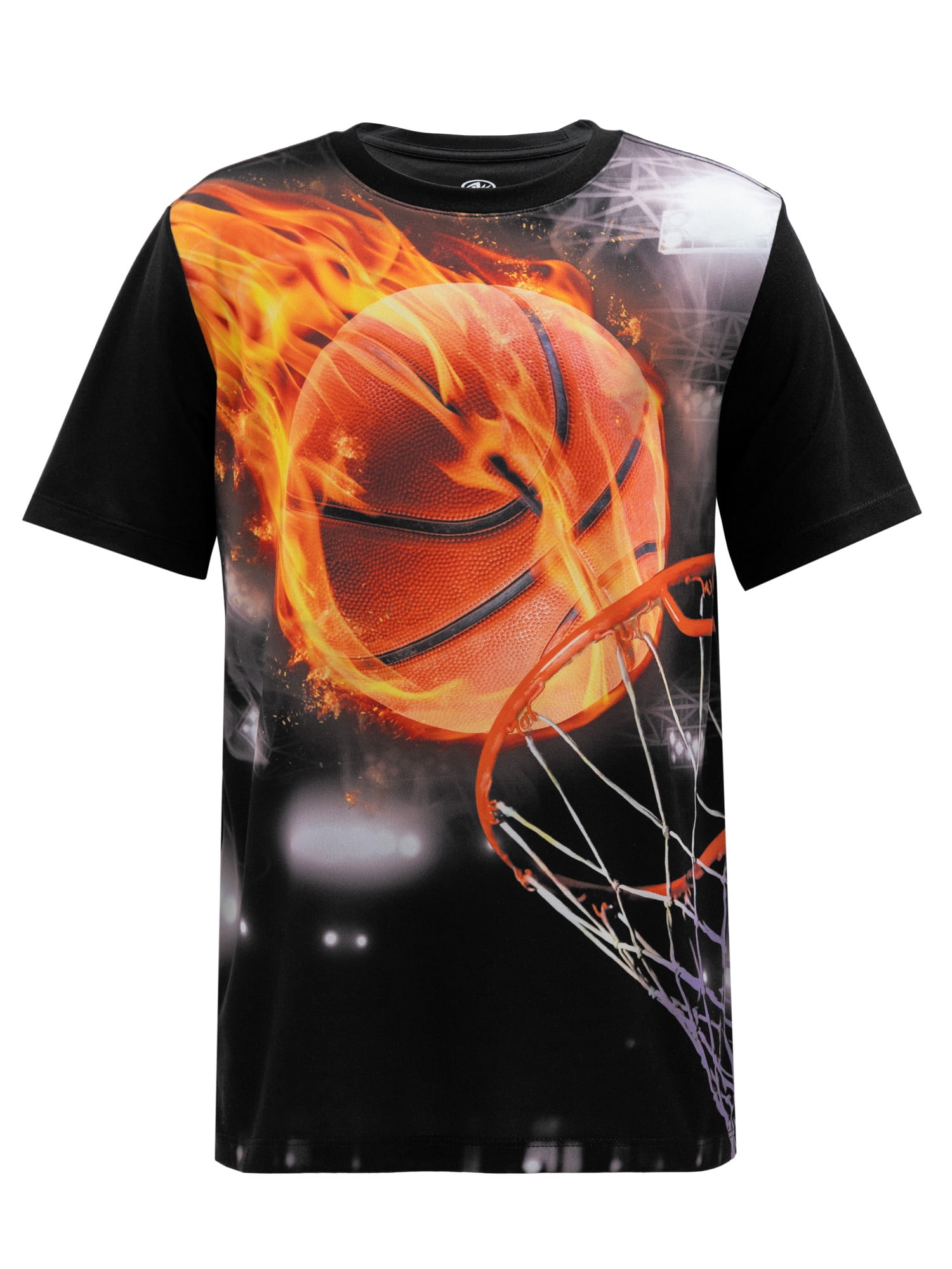 Athletic Works Boys Active Solid and Print Short Sleeve T-Shirts, 3-Pack, Sizes 4-18 & Husky