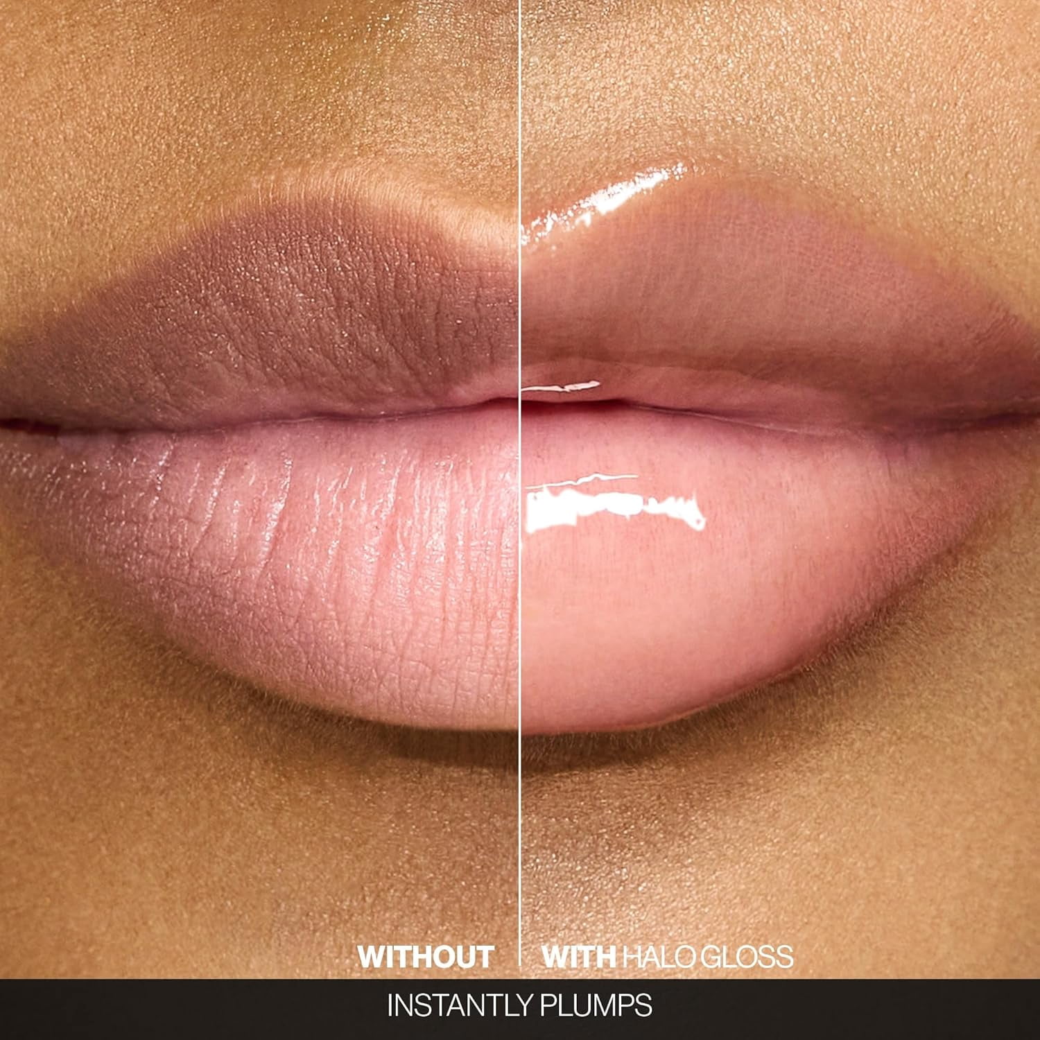 Smashbox Halo Plump + Glow Lip Gloss | Non-Sticky, Hydrating, Plumping Lip - Beam ( Clear ) 0.16fl oz 4.6ml