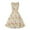 DT-White, variant on DailyTrove Women's Floral Print Swing Dress-Sleeveless-Fit & Flare- -for Garden Party/Summer Outing-Romantic Floral