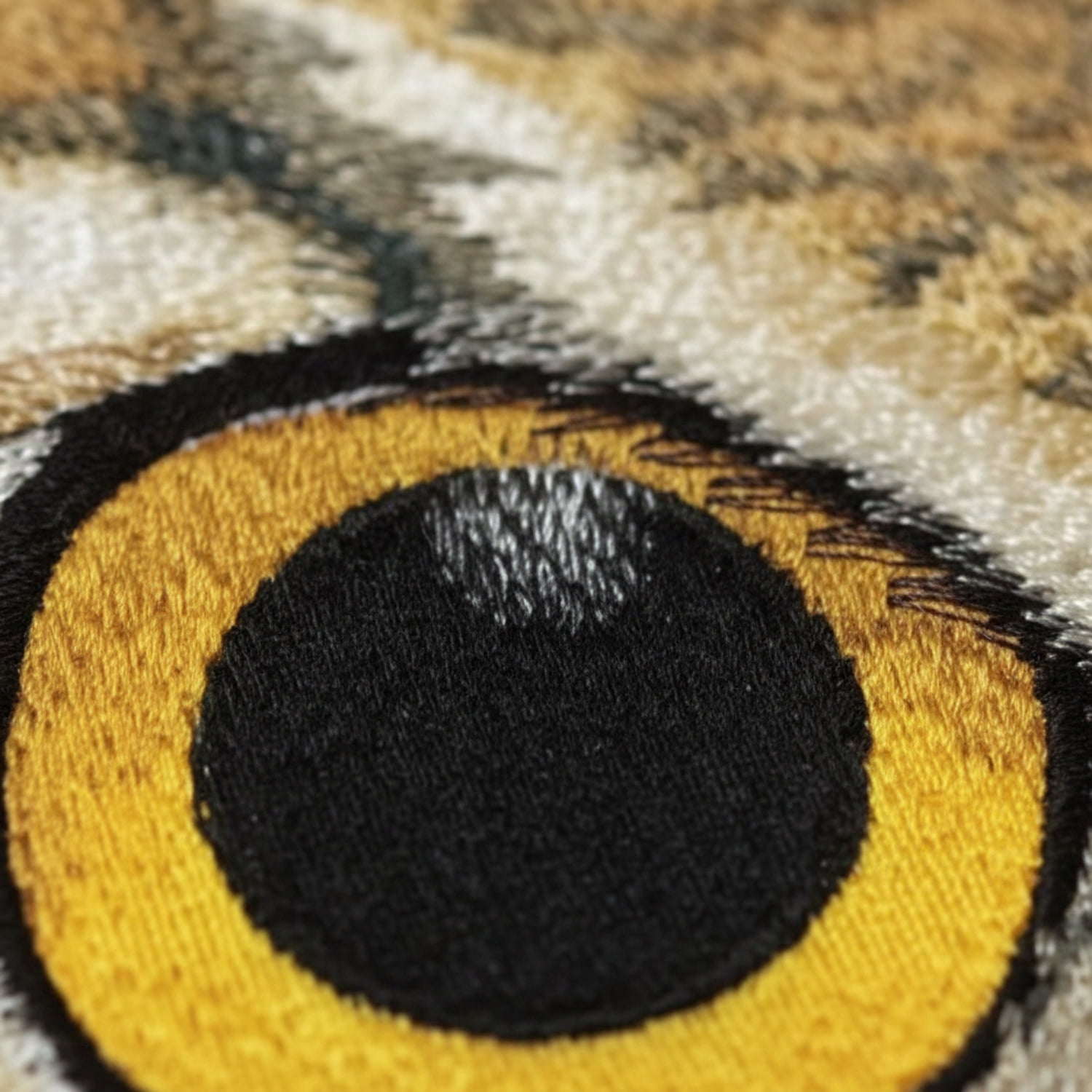 Custom and Unique Eye of Owl Embroidered Iron on/Sew Patch [6.87"4.63"]