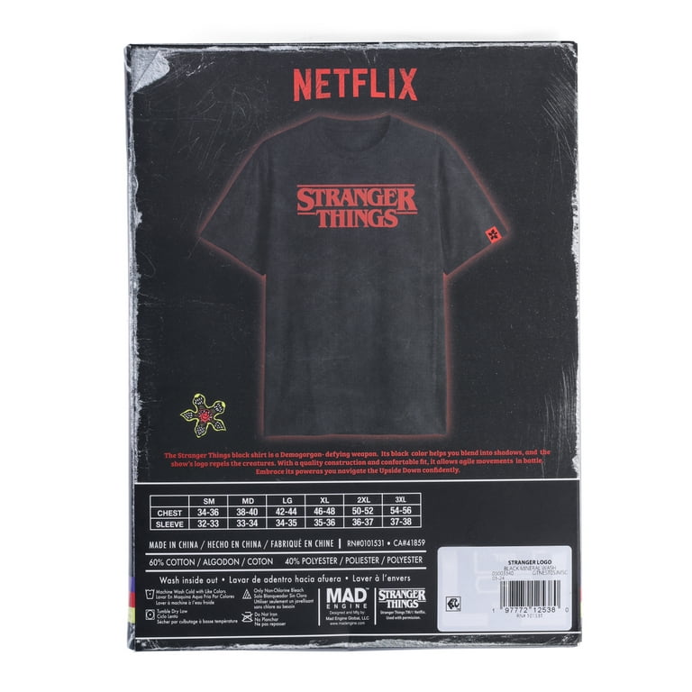 Netflix Stranger Logo, Men's Apparel Graphic T-shirt, Sizes