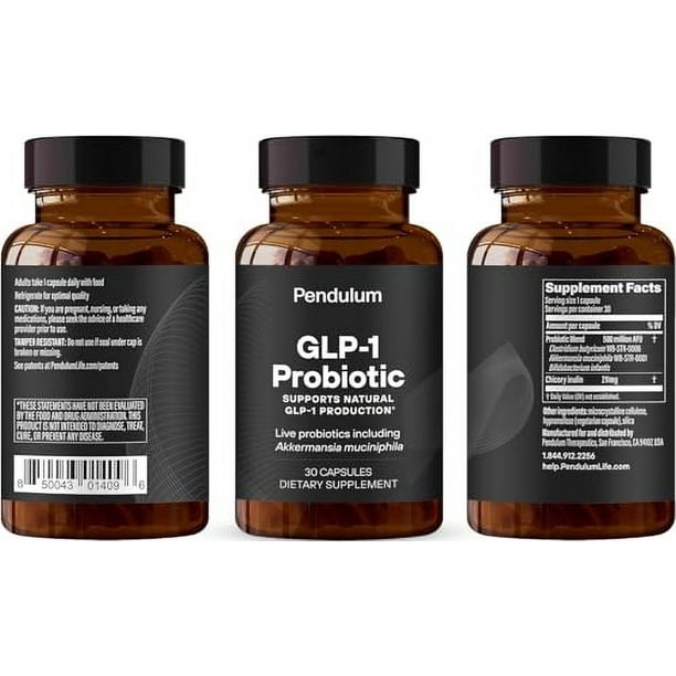 glp 1 probiotic para que sirve GLP-1 Probiotic - 500M AFU Multi-Strain Probiotic + Prebiotic, Naturally  Support GLP-1 Production & Curb Appetite, Delayed Release, Third-Party  Tested, for Men & Women (30 Capsules, 1-Pack)