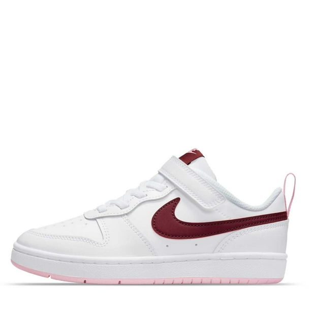 Tenis Nike Court Borough Low 2 para Niñas 17 a 22. BQ5451-120 blanco 17 Nike BQ5451-120 COURT BOROUGH LOW 2