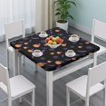 thumbnail image 3 of Seasonal Halloween Table Cover with Elastic Hem 34x34 Inch - Stretch Fit Square Tablecloth with Spooky Pattern for Coffee Table, 3 of 6