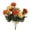 Orange(1PCS), variant on PULLIMORE 10 Heads Artificial Hydrangea Flowers Bouquet Silk Flower with Stems for Home Bridal Wedding Party Festival Decor (Orange)