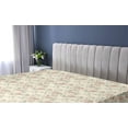 thumbnail image 5 of Ambesonne Floral Fitted Sheet, Vintage Peony Leaves Pattern, Twin XL Size, Grey Yellow Blush, 5 of 5