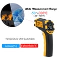 thumbnail image 4 of SMART SENSOR -50～390℃ 12:1 Portable Handheld Digital Non- IR Infrared Tester Pyrometer Industrial Infrared Color LCD Display Centigrade Fahrenheit (NOT for Humans), 4 of 7