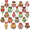 thumbnail image 1 of WAITLOVER 12 piezas de adornos navideños de diamantes, llavero artístico de diamantes DIY, diamante UKS, 1 of 6