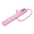 thumbnail image 1 of Barra Multicontacto Steren 6 Salidas Modelo WMS-1112 Rosa, 1 of 4