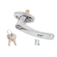 thumbnail image 1 of Universal Locking L Handle in Chrome for Trash & Linen Chute Doors ADA Approved, 1 of 4