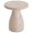 Beige 23Z, variant on Lightweight Concrete Side Table for Indoor Outdoor Use, Travertine Finish, 23H x 20W x 20D, Beige