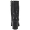 thumbnail image 2 of AEROSOLES Womens Black Stretch Comfort Miley Square Toe Block Heel Zip-Up Boots Shoes 9.5 M, 2 of 4