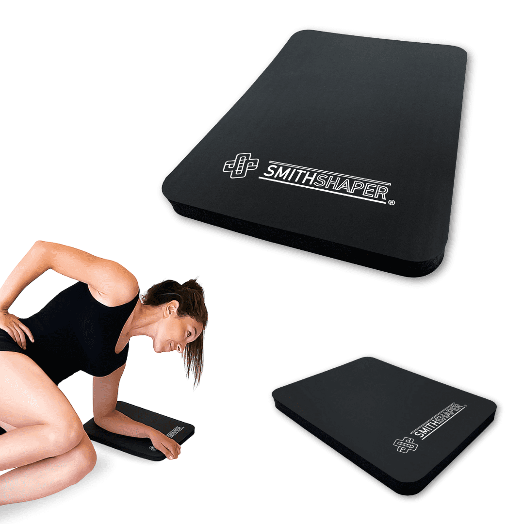 SMITHSHAPER SUPER PAD Exercise Knee Mat | Thick Exercise Pad for Knees, Elbows, Forearms | Workout Knee Cushion 4 Knee Pushups & Ab Roll | Best Shock Absorbing Kneeling Pad | Comfy & Odor Resistant