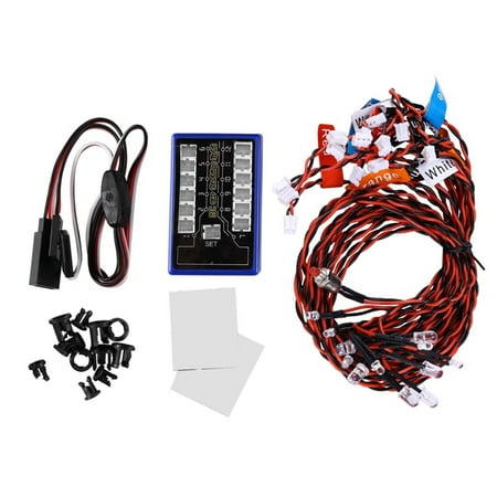 

12 LED Flashing Bright Light Strobe Kit System for 1/10