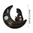 thumbnail image 2 of Wooden Moon Phase Display Shelf Wall Mounted Floating Organizer for Home and Jewelry Storage, 2 of 6