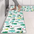 thumbnail image 2 of Kitchen Rugs Sets Of 2,Green Christmas Tree Pattern Anti Fatigue Kitchen Mat Rugs Non Slip Washable,Decorative Kitchen Floor Mats for Kitchen,Sink,Laundry,17"X47", 2 of 5