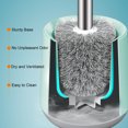 thumbnail image 4 of Toilet Brush With Hard Bristles Bathroom Cleaning Bowl Brush Kit Modern And Compact Toilet Cleaner Brush Long Handle Bristles For Bathroom Teacher Appreciation Gifts House, 4 of 9